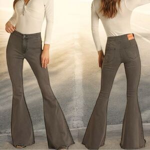 HomeFolk/L&B Grey Flare Jeans NWT